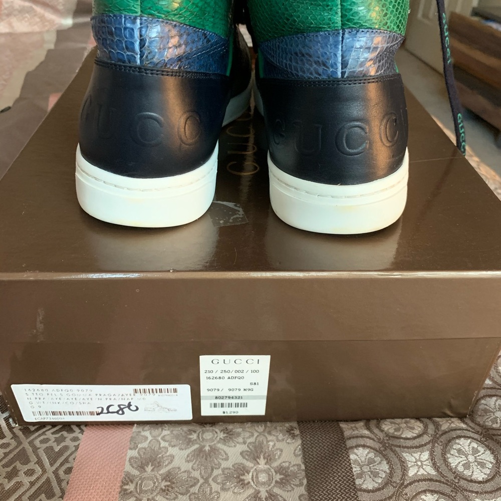 Vintage Gucci snakeskin/leather sneakers - Picture 3 of 8